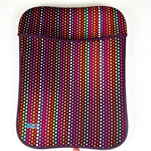 Built NY Hoodie Laptop Case Multi-Colored Polka Dots Travel Office School
